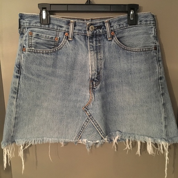 Levi's Dresses & Skirts - Levi’s 505 vintage denim skirt